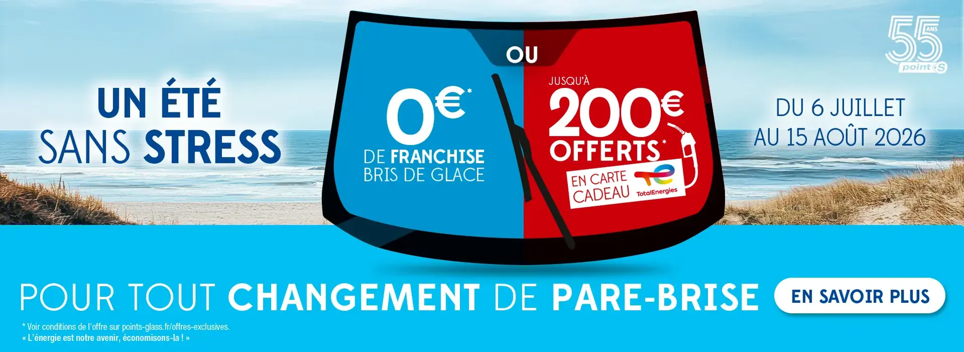 Un été sans stress pour tout remplacement de pare-brise